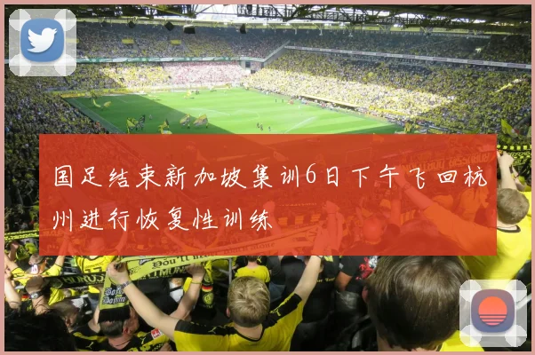 国足结束新加坡集训6日下午飞回杭州进行恢复性训练